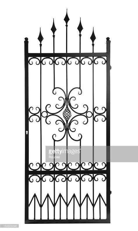 Porte In Ferro, Iron Garden Gates, Metal Doors Design, Yard Fence, Wrought Iron Design, Steel Gate Design, Wrought Iron Decor, Fencing Ideas, Backyard Fence