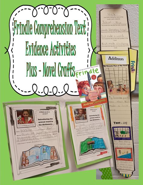 Frindle Activities, Frindle Novel Study, Text Evidence Activities, Collab Ideas, Imago Dei, Novel Study Activities, Writing Craftivity, Creative Writing Activities, Teaching Language