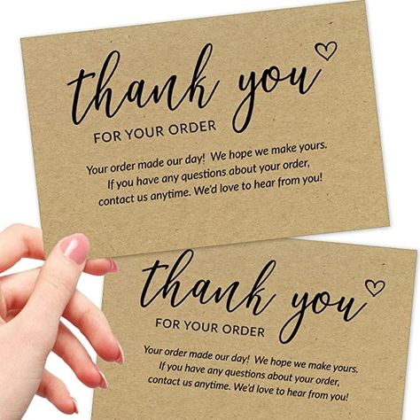 Thank Cards, Business Thank You Notes, Small Business Cards, Packaging Ideas Business, Thank You Card Design, Small Business Packaging Ideas, Small Business Packaging, Thank You Customers, Business Thank You Cards