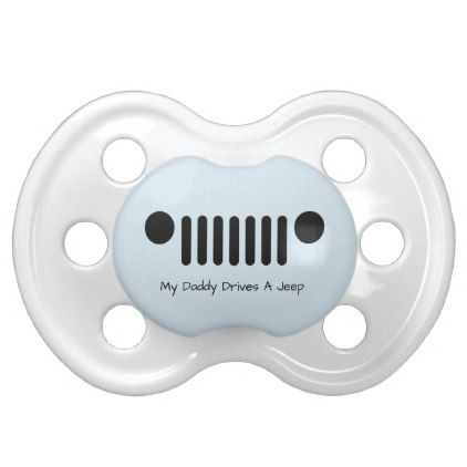 My Daddy Drives A Jeep Blue Boys Pacifier - baby gifts giftidea diy unique cute Jeep Baby Shower Ideas, Mechanic Nursery, Baby Jeep, Best Baby Boy Gifts, Jeep Decor, Jeep Lover Gifts, Boy Pacifier, Jeep Baby, Ty Babies