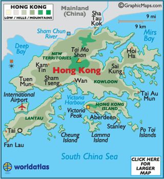 On July 1, 1997 China resumed control of Hong Kong after having been under British rule Hong Kong Map, Geography Quiz, Hong Kong Food, China Map, Physical Map, Asia Map, Geography Map, Hong Kong Island, China Hong Kong