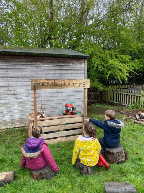 Pallet Forest School, Early Years Forest School Activities, Opal Play Ideas, Forest School Garden, Forest School Pallet Ideas, School Garden Design Outdoor Classroom, Forest School Structures, Forest School Area Ideas, Outdoor Area Year 1