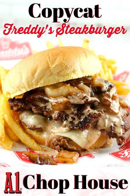 Freddys Burgers, Unique Burger Recipes, Burger Recipes Beef, Home Burger, Gourmet Burger, Best Burger Recipe, Homemade Burgers, Copykat Recipes, Burger Sauce