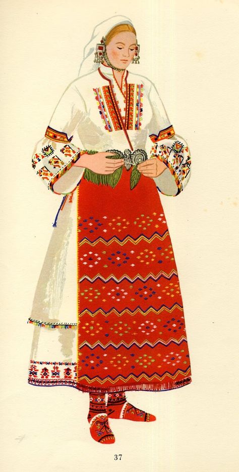 Slavic Design, Ukrainian Dance, Bulgarian Women, Bulgarian Folklore, Authentic Costumes, Bulgarian Clothing, Folk Style, Folk Dresses, Medieval Clothing