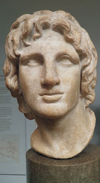 Marble portrait of Alexander the Great Hellenistic Greek, 2nd-1st century BC, said to be from Alexandria, Egypt, British Museum | Flickr - P... Sacred Band Of Thebes, Hellenistic Art, Greek Statues, Roman Sculpture, The Great, Greek Sculpture, Alexander The Great, Greek Art, European History