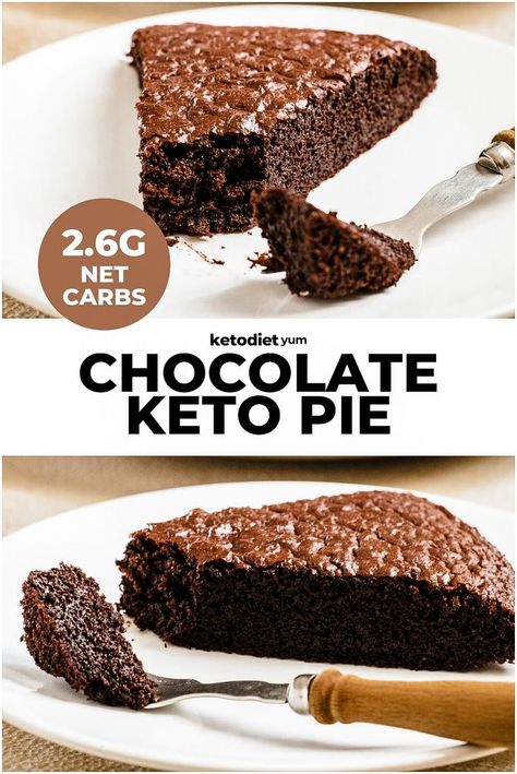 Keto Chocolate Pie, Keto Pie, Keto Cakes, Keto Chocolate Cake, Baking With Almond Flour, Low Carb Dessert, Keto Cake, Chocolate Pie, Low Carb Sweets