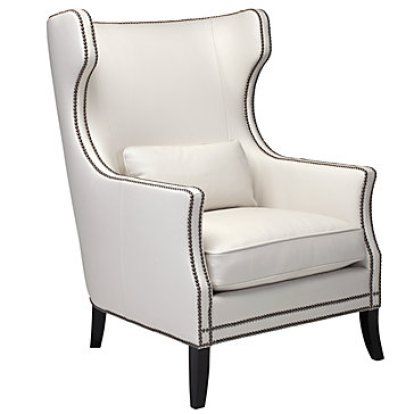 CHEAP TO CHIC: WINGING IT WITH THE BEST - TOP 10 WINGBACK CHAIRS! | COCOCOZY White Leather Accent Chair, White Leather Armchair, Office Chair Diy, Leather Wingback Chair, Bedroom Chairs, Leather Wingback, Affordable Modern Furniture, Leather Accent Chair, Z Gallerie