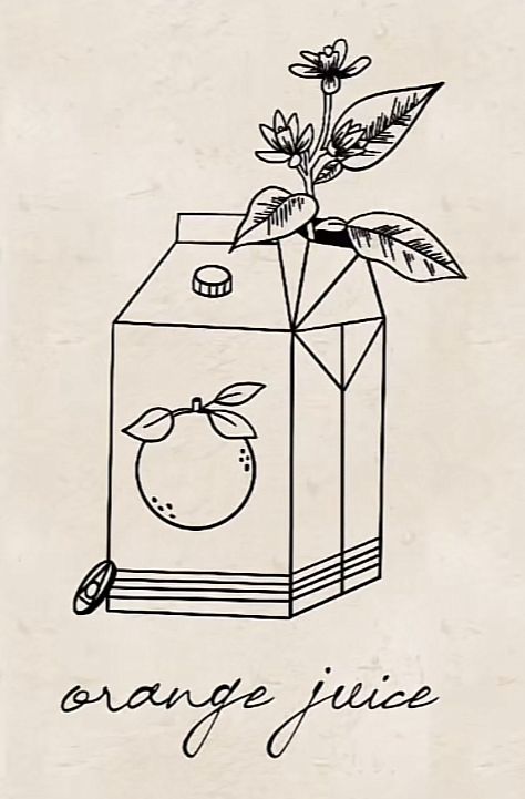 Folk Music Tattoo, Crunchy Tattoo Ideas, Orange Juice Carton Tattoo, Noah Kahan Orange Juice Tattoo, Orange Juice Noah Kahan Tattoo, Orange Juice Tattoo Noah Kahan, Noah Kahan Drawing, Noah Kahan Painting, Stick Season Noah Kahan Tattoo