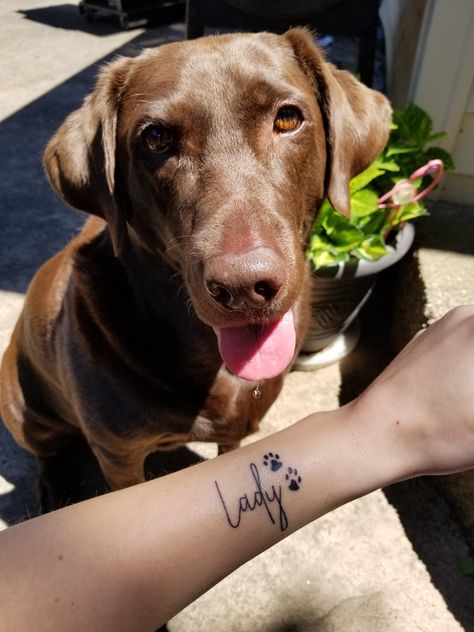 Dog Name Memorial Tattoo, Dog Tattoo With Name, Dog Tattoo Name, Dog Names Tattoo, Dog Memorial Tattoos With Name, Chloe Tattoo Name, Dog Memorial Tattoos Small Name, Pet Name Tattoo Ideas, Dogs Name Tattoo