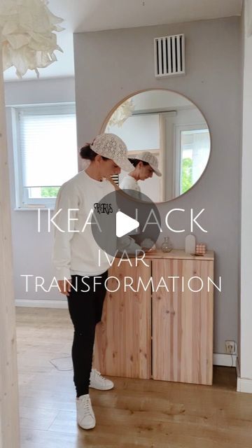 Ikea Ivar Folding Table Hack, Diy Ikea Sideboard Hack, Ivar Door, Ivar Folding Table Hack, Ikea Vihals Sideboard Hack, Ikea Small Living Room Ideas, Ikea Hack Sideboard, Ikea Vihals Hack, Mackapar Hack Ikea