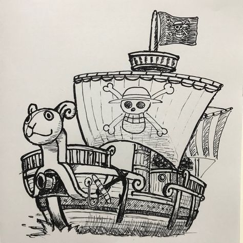 Going Merry drawing #onepiece #anime #drawing #inktober Going Merry Drawing, One Piece Sketchbook, Going Merry Tattoo, One Piece Sketch Drawing, One Piece Drawing Ideas, One Piece Drawing Easy, Pirate Drawings, Going Merry One Piece, One Piece Map