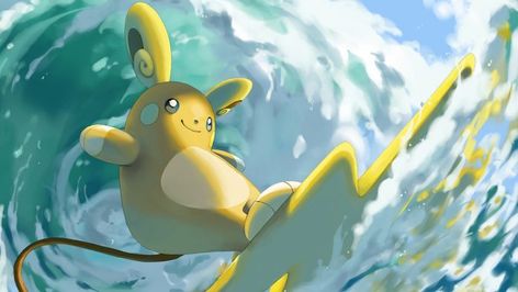 Alola Raichu | Pokemon GO Hub Raichu Wallpaper, Alolan Raichu, Lock Screen, Screen Wallpaper, Lock Screen Wallpaper, Pikachu, Surfing, Pokemon, Screen