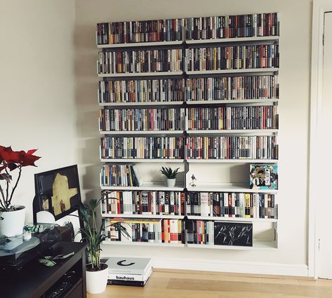 Criterion Collection Shelf, Criterion Collection, Dieter Rams, Media Storage, Book Shelves, Haunted Mansion, House Layouts, Objects Design, House Inspo