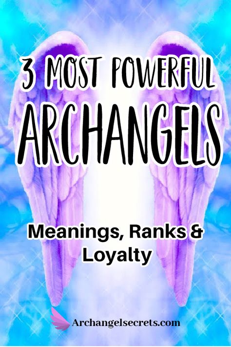 The 3 archangel names we are gonna talk about in this article seem to be at the top of the angelic hierarchy mentioned in the bible in terms of power. They have been created by God, they fill a series of purposes that we're gonna explore lining the Old and New Testament of Scripture. #Spiritual #Meditate #Archangels #GuardianAngels Angel Names List, Angelic Hierarchy, Who Are The Archangels, List Of Archangels, Names Of Angels, All Archangels, Biblical Numbers, Archangels Names, Angel Magic