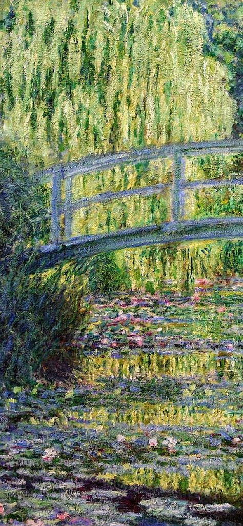 Japanese Footbridge Monet, The Japanese Footbridge Monet, Claude Monet Lily Pads, Monet Water Lilies Wallpaper, Claude Monet Tattoo, Claude Monet Bridge, Claude Monet Wallpaper, Monet Tattoo, Monet Japanese Bridge