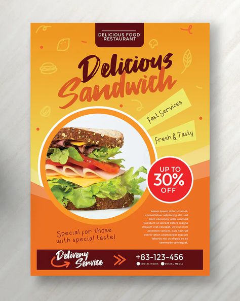 Food Leaflet Design, Design Aesthetic Background, Creative Food Poster Design, Tract Design, Advertisment Design, Flyers Design Ideas, Mothers Day Flyer, Restaurant Flyer Design, Food Design Ideas