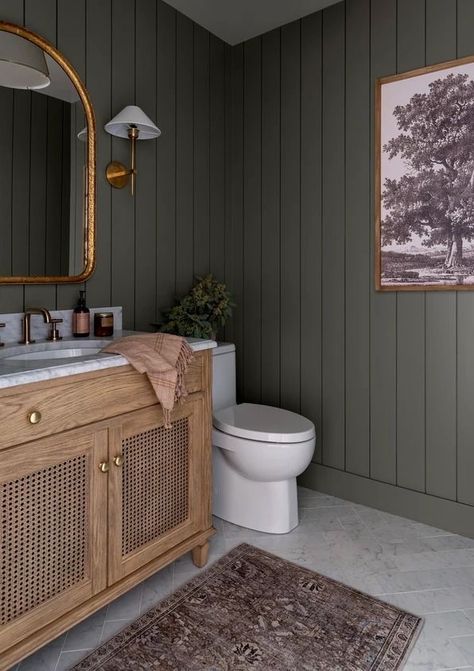 Downstairs Bathroom, Bathroom Inspiration Decor, Upstairs Bathrooms, Green Bathroom, Bathroom Renos, House Bathroom, Bath Remodel, Guest Bathroom, House Inspo