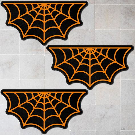 PRICES MAY VARY. Ultimate Package: with your order, you will get 3 pieces of Halloween rugs; The set ensures that you have sufficient quantity to meet replacement needs or style distinct areas in your home for cohesive decor Convenient Size: measuring about 31.50 x 15.75 inches, the Halloween bath mat showcases a moderate size that nice suits various spaces around your house; It's neither too large to overpower your decor nor too small to unnoticed; It's just the right size to make a subtle yet Halloween Rugs, Nice Suits, Halloween Rug, Halloween Bath, Porch Outdoor, Door Porch, Front Door Porch, Outdoor Office, Kitchen Rugs