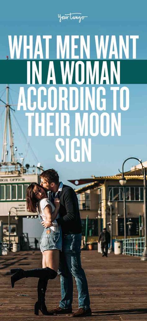 Your moon sign is just as important as your zodiac sign and, according to astrology, is the key to your emotions. Find out what men want in a woman by looking at his moon sign. #men #what-men-want #women #moon #moon-sign Soulmate Signs, Moon Man, Sagittarius Moon, Moon In Leo, Taurus Moon, Sagittarius Man, Moon Reading, Capricorn Moon, Pisces Moon