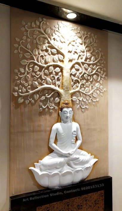 Buddha Statue Decor, Buddha Wall Decor, Buddha Home Decor, Wallpapers Cute, Buddha Decor, Buddha Wall Art, Pooja Room Door Design, 3d Cnc, Entrance Door Design