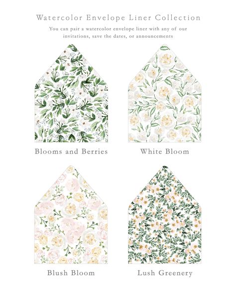 Elevate your correspondence with Empress Stationery's Watercolor Envelope Liner Collection.  

Find the perfect match for your suites:  choose from our rich solid color palette, stunning botanical illustrations, or even personalize your liners with your own artwork, like a cherished detail from your wedding venue. Make your envelopes as unique as your story. Explore the full collection at Empress Stationery. 
 
#weddinginvitations #customstationery #stationerylove 


.#WeddingInvitations #DIYWedding #WeddingStationery #WeddingInspiration #WeddingPlanning Watercolor Envelope Liner, Wedding Envelope Design, Empress Stationery, Wedding Envelopes Design, Watercolor Envelope, Wedding Illustration Card, Wedding Envelope Liner, Floral Envelope Liner, Envelope Liners Wedding