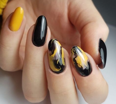 Ocean Nail Art, Matte Nail Art, Yellow Nail Art, Yellow Nail, Stiletto Nail Art, Stiletto Nails Designs, Super Nails, Her Nails, Nail Swag