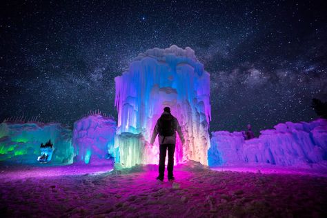 Ice Castles New Hampshire, Ice Castle, Ice Palace, Cripple Creek, Perfect Road Trip, Ice Castles, Park In New York, Road Trip Destinations, Lake Geneva