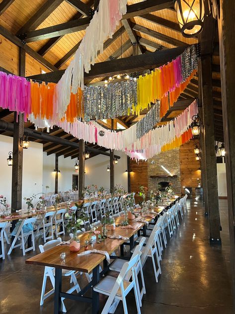 Tassel Garland Ceiling, Hanging Fringe Garland, Ceiling Fringe Garland, Fringe Ceiling Decor, Ceiling Party Decorations, Ceiling Decorations For Party, Tissue Paper Fringe Garland, Ceiling Fringe, Party Ceiling Decor