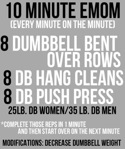 Hang Clean Workout, Accessory Workout, Clean Workout, Strength Exercises For Runners, Crossfit Workouts For Beginners, Emom Workout, Postpartum Exercise, Crossfit Workouts At Home, Hang Clean