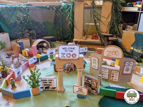 Create a Small World Zoo For Preschoolers - Pre-K Printable Fun Zoo Photo Ideas, Zoo Animals Preschool Activities, Photo Ideas With Friends, Zoo Animals Preschool, Zoo Lessons, Grandkid Gifts, Animal Adventures, Ideas With Friends, Safari Activities