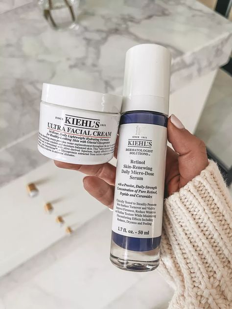 Kiehls Since 1851 Retinol … curated on LTK Kiehls Retinol, Korean Skin Care Secrets, Recommended Skin Care Products, Healthy Skin Tips, Korean Skin, Retinol Serum, Small Tray, Care Hair, Body Skin Care Routine