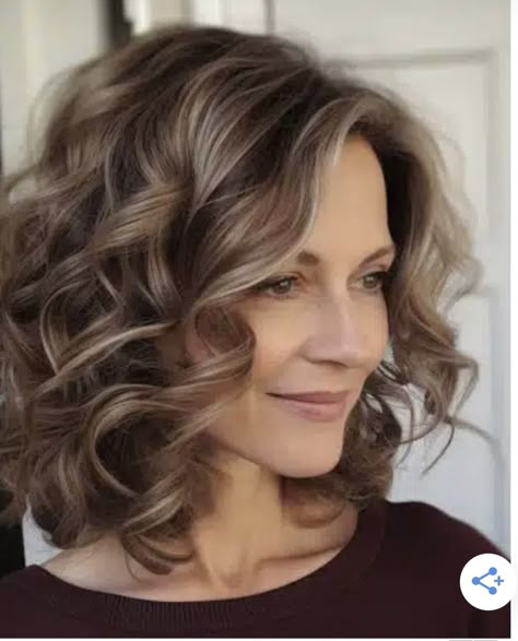 Thick Medium Length Haircut, Shoulder Length Hair Wedding Styles, 2024 Hair Styles, Mid Length Hairstyles For Women Over 50, Soft Curls For Medium Hair, Medium Haircut, 2024 Hairstyles, Medium Hair Styles For Women, Layered Haircuts For Medium Hair