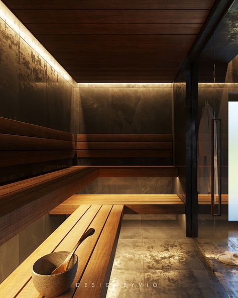 Black Sauna, Furniture Design Architecture, Sauna House, Indoor Spa, Dry Sauna, Sauna Design, Luxury Pools, Autodesk 3ds Max, Design Architecture