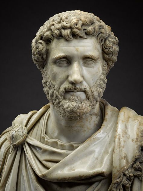 Roman Sculptures, Antoninus Pius, Roman Busts, Deep Set Eyes, Marble Bust, J Paul Getty, Antique Sculpture, Ancient Greek Art, Roman Sculpture