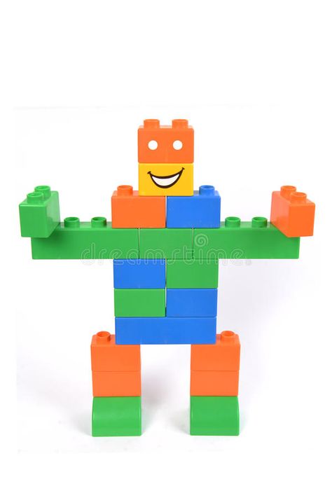 Lego Blocks Ideas, Lego Robot Ideas, Robot Building, Build A Robot, Blocks For Toddlers, Sensory Ideas, Lego Activities, Lego Robot, Lego Blocks