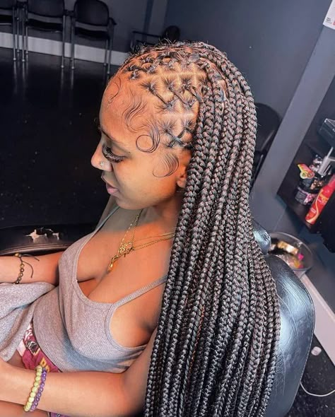 25 Cute Criss Cross Knotless Braids Hairstyles Cross Knotless Braids, Criss Cross Knotless Braids, Knotless Braids With Curls, Braids And Curls, Curled Hair With Braid, Knotless Braids Hairstyles, Two Braid Hairstyles, Short Box Braids Hairstyles, Braided Hairstyles For Black Women Cornrows