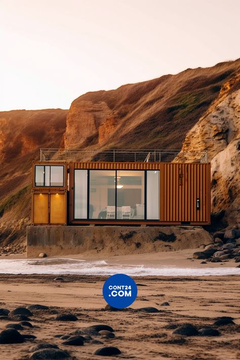 Container House Interior, Energy Efficient Appliances, Cargo Container, Vacation Cabin, Beach Cabin, Fancy Boxes, Casa Container, Shipping Container Homes, Eco House