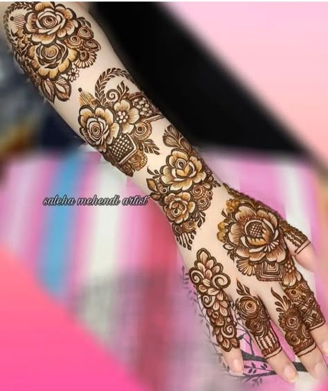 Beautiful Simple Mehndi Design, Mehendi Artist, Khafif Mehndi, Khafif Mehndi Design, Full Mehndi, Mehndi Designs Fingers, Legs Mehndi Design, Mehndi Designs Bridal, Rose Mehndi Designs