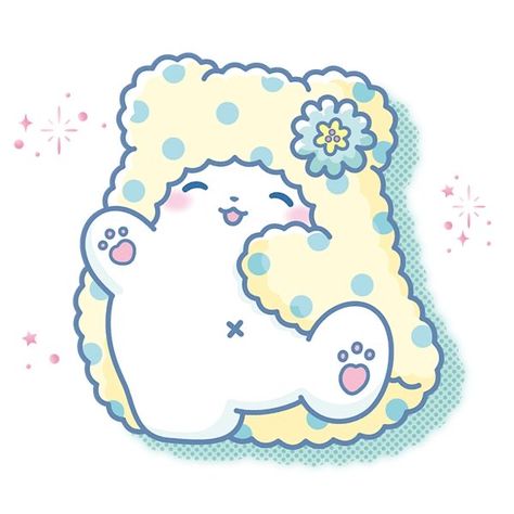 Blue Sanrio Characters, Official Sanrio Art, Kawaii Sanrio Characters, Moppu Pfp, Marufubiyori Sanrio, Caribadix Sanrio, Lesser Known Sanrio Characters, Sanrio Moppu, Marumofubiyori Pfp