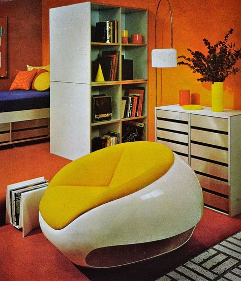 60s Home Decor, 1970s Furniture, 70s Interior Design, 60s Home, 70s Furniture, 70s Interior, Retro Interior Design, 70s Home, 70s Decor