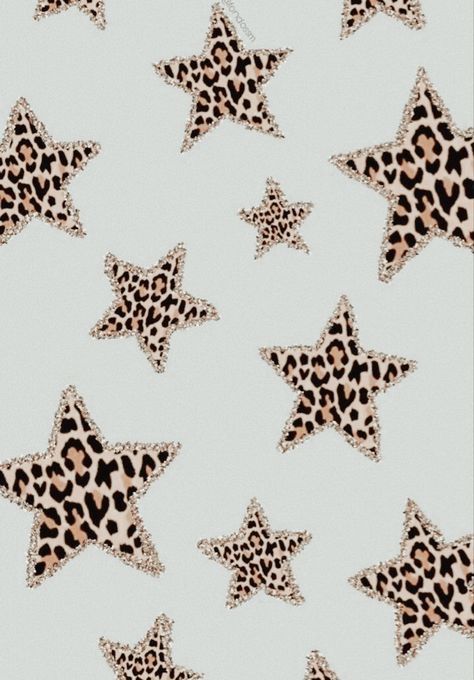 Trendy Wallpaper Aesthetic, Boho Preppy Wallpaper, Cute Pictures For Widgets, Star Print Wallpaper, Boho Western Wallpaper Iphone, Leopard Print Tattoos, Cheetah Wallpaper, Cheetah Print Wallpaper, Animal Print Background