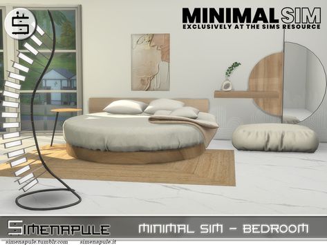 Bed Sims 4 Cc, The Sims 4 Pack, Bedroom Minimal, Sims 4 Beds, Resource Furniture, Sims 4 Tsr, Die Sims 4, Mod Furniture, Sims Packs