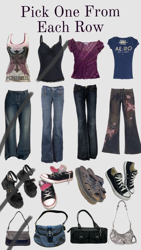 #y2k #outfitinspo #jeans #vibes #girly #y2kaesthetic #lowrisejeans Lowrisejeans Outfit, 2000s Fashion Outfits, Low Rise Jeans, 2000s Fashion, Y2k Aesthetic, Pick One, Fitness Inspo, Jeans Fit, The Row