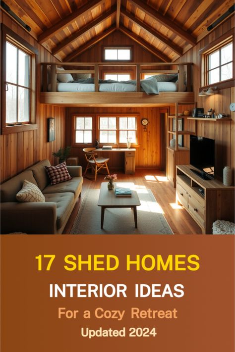 shed homes interior Shed Homes Ideas Small Houses, Tiny Cabin Interior Ideas, Tiny Cabin Storage Ideas, Shed To Tiny House Interior Ideas, Turning A Shed Into A Tiny House, Livable Sheds Interior, Shed To Tiny Home, Garden Airbnb, Shed To Tiny House Interior