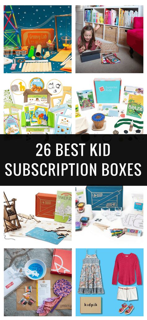 Best Subscription Boxes for Kids Pet Subscription Boxes, How To Create Subscription Boxes, Kids Subscription Boxes, Monthly Book Subscription Boxes, Diy Box Crafts, Subscriptions For Kids, Craft Box Subscription, Subscription Boxes For Kids, Best Subscription Boxes