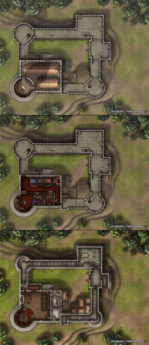 [44x102] Merritts Keep [Battlemap] - Imgur Fort Battle Map Dnd, Dnd Armory Map, Keep Map Dnd, Keep Battlemap, Dnd Outpost Map, Dnd Keep Map, Dnd Fort Map, Castle Rpg Map, Tower Map Dnd