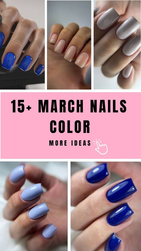 Step into spring with the best nail color ideas that will have your fingertips blooming! From soft pastels to vibrant florals, these shades will add the perfect touch of seasonal flair to your manicure. Embrace the spirit of spring and let your nails shine bright! 💅🌸 #SpringNails #NailColorIdeas #SeasonalBeauty March Nail Colors 2024, March Nail Colors, March Nail, Latest Nail Colours, Beach Nail Art, March Nails, Simple Spring Nails, Fun Nail Colors, Pretty Nail Polish