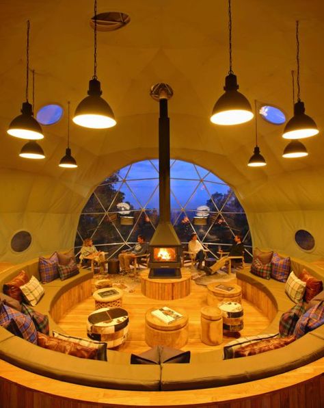 Geodesic Dome Homes, Earthship Home, Glamping Resorts, Dome Home, Dome House, Dome Tent, Geodesic Dome, Earthship, Dome Lighting