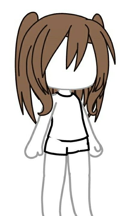 Gacha Base Hair, Gacha Hair Base, Gacha Life Hair, Hair Gacha, Gacha Hair, Gacha Characters, Body Base Drawing, Normal Hair, Club Life