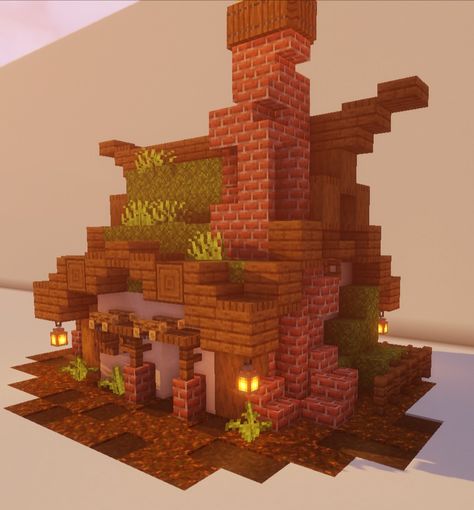 Small Spruce Cottage Minecraft, Small Spruce Minecraft House, Spruce Minecraft Cottage, Minecraft Small Staircase, Birch Forest House Minecraft, Minecraft Spruce Village Ideas, Minecraft Spruce Forest Builds, Spruce Minecraft House Ideas, Spruce Village Minecraft